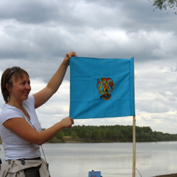 Бу и флаг Уральских водников