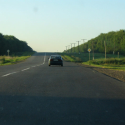 На трассе
